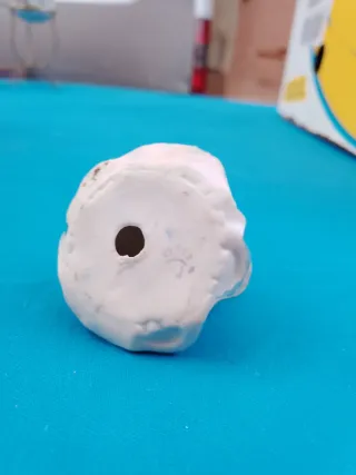 Bambola Ceramica Capodimonte Bambina Cesto Fiori