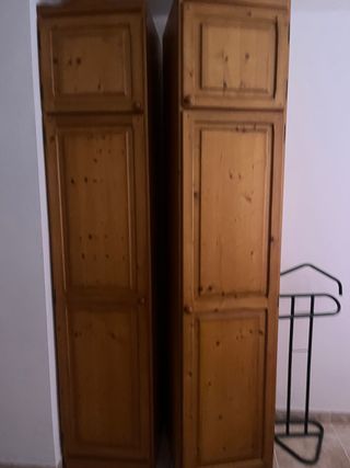 Dos armarios de madera 50cm ancho