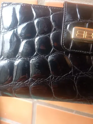 Cartera Balenciaga Vintage Piel Cocodrilo Negra