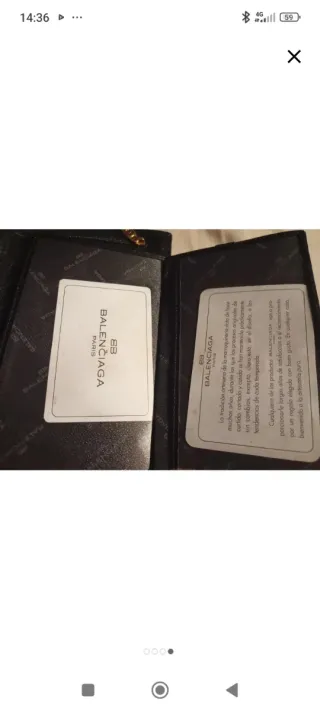 Cartera Balenciaga Vintage Piel Cocodrilo Negra