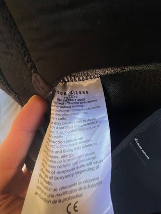 Traje buceo semiseco Aqualung mujer Talla XS