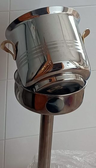 Champanera Cubitera con Pie,  Lacor , Acero Inox