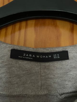 Vestido Zara Gris Talla M