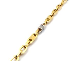 Pulsera Oro 18K con Circonita Estilo Versace