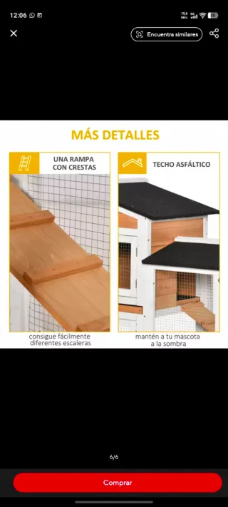Casa / jaula para conejos y animales pequeños