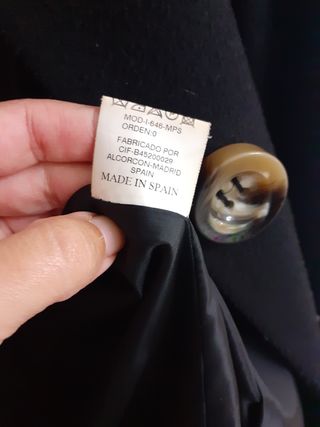 Abrigo paño talla 46