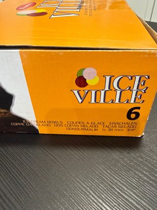 Copas para helado de vidrio (10 uds).
