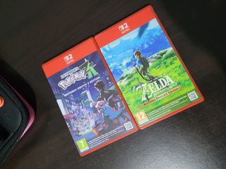 Nintendo Switch 2 con juegos y funda