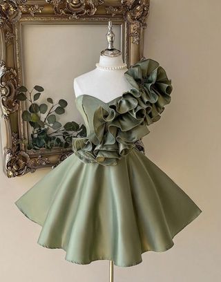 Vestido fiesta boda verde