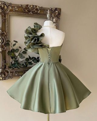 Vestido fiesta boda verde