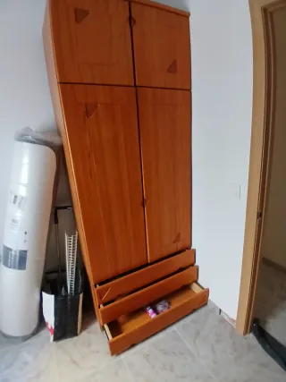 Armario de madera 2 puertas