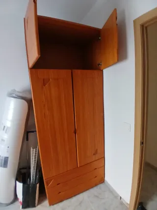Armario de madera 2 puertas