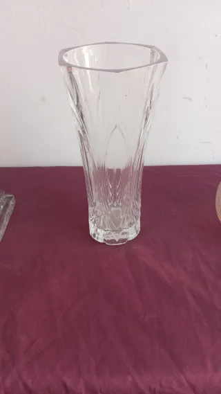 Lote de botellas de cristal decorativas