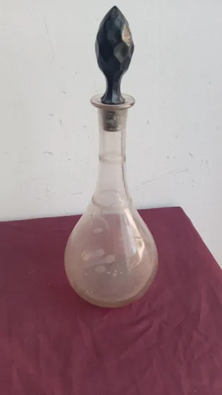 Lote de botellas de cristal decorativas