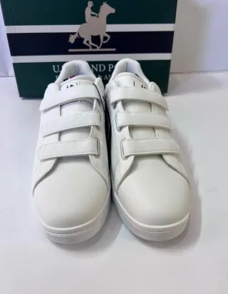 Sneakers U.S. Grand Polo bianche velcro 45