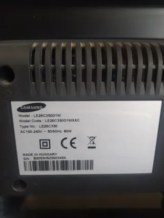 Televisión Samsung Negra