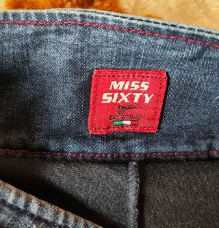 Falda vaquera plisada Miss Sixty