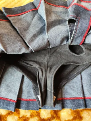 Falda vaquera plisada Miss Sixty