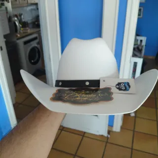 Sombrero Vaquero  Cowboy Reveles Blanco