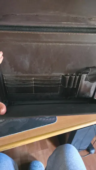 Maletín portadocumentos vintage marrón