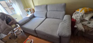Sofá 3 plazas extraíble convertible en cama