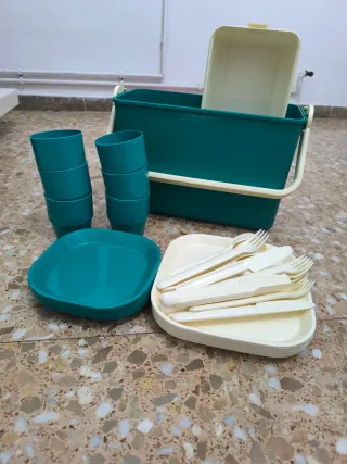Maletín Picnic con vasos y platos