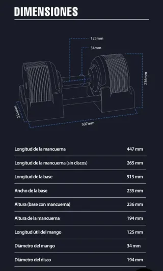 Par Mancuernas Ajustables 04 kg-41.5 kg Stealth