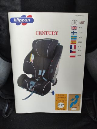 Silla Coche Klippan Century Contramarcha 9-25kg