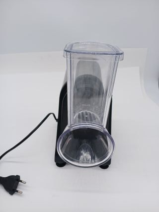 Meykey Rallador Eléctrico de verduras, cortador de verduras eléctrico, Cortador verduras en espiral eléctrico de 250 W, con 5 Ac