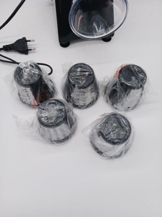 Meykey Rallador Eléctrico de verduras, cortador de verduras eléctrico, Cortador verduras en espiral eléctrico de 250 W, con 5 Ac