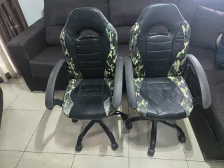 Sillas giratorias gaming camuflaje