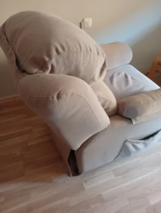 Sillón Relax Beige Tela eléctrico