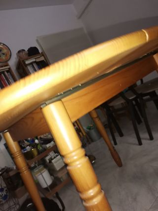 Mesa redonda extensible 90cm