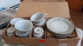 Juego de café 8 servicios porcelana