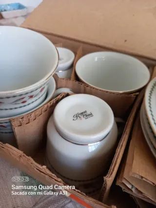 Juego de café 8 servicios porcelana