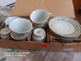 Juego de café 8 servicios porcelana