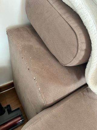 Sofá 2 plazas marrón chocolate