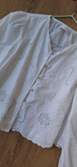 Camisa bordada Zara niña 10 años