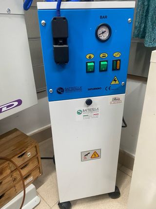 Plancha industrial con vaporizador