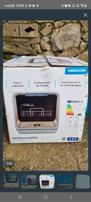 Mini lavavajillas Medion