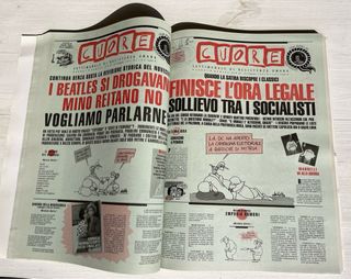 Libro almanacco giornale satirico “CUORE”