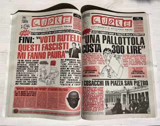 Libro almanacco giornale satirico “CUORE”