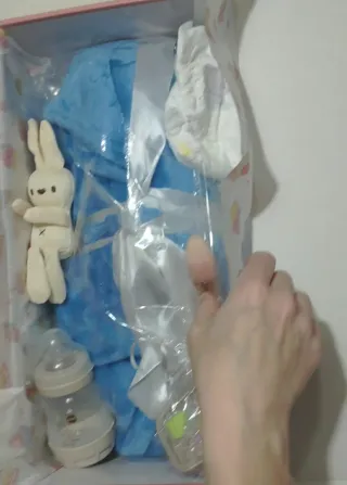 Muñeca Reborn Silicona 44cm 2.5kg Pintada a Mano