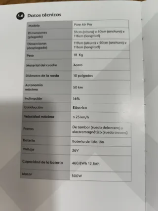 Patinete Eléctrico Pure Air Pro Gris