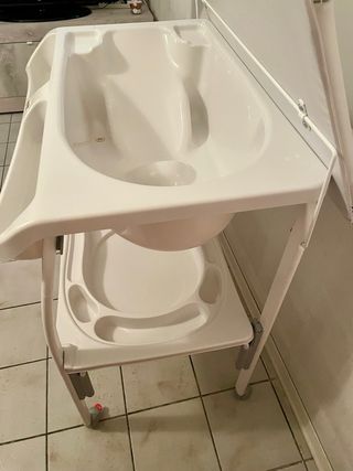 Bagnetto neonato Brevi con fasciatoio
