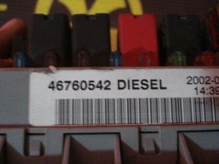 Caja de fusibles Fuse box Body Modul Fiat Doblo 46760542