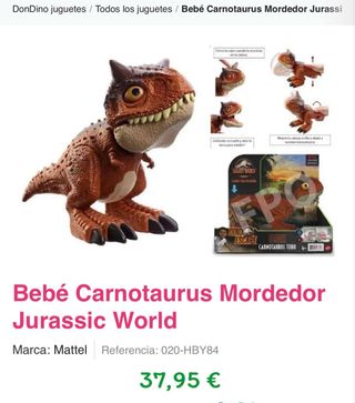 Bebé Carnotaurus Mordedor Jurassic World