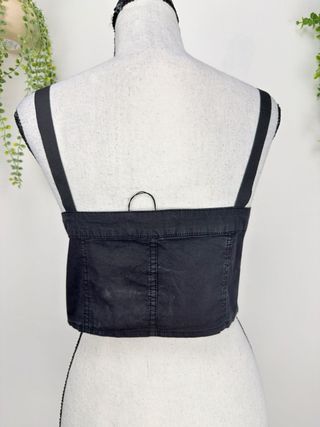 Top Nero/Grigio Zara Taglia S