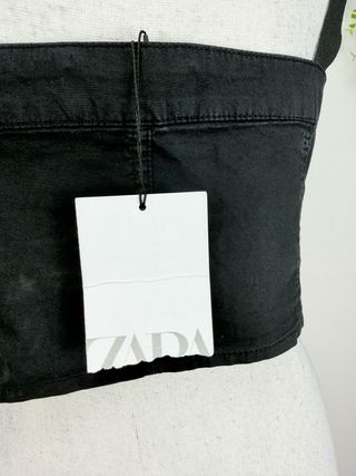 Top Nero/Grigio Zara Taglia S