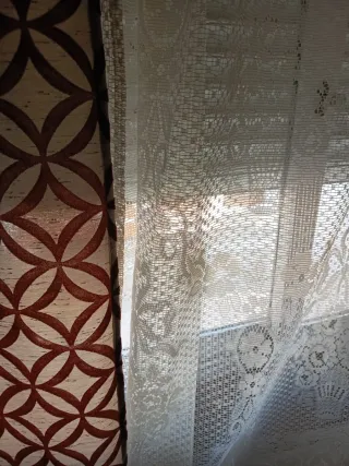 Barra+ terminaciones +4 cortinas + 2 cojines